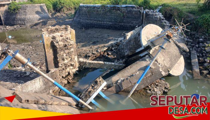 Pintu Air Irigasi Avour Tawangsari di Anak Sungai Watudakon Ambrol, Pemdes Pojokrejo Ajukan Perbaikan ke PUPR