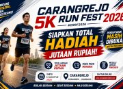 Carangrejo Run Fest 2026 Siapkan Total Hadiah Jutaan Rupiah, Pendaftaran Masih Dibuka