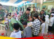 Maknai 1 Muharram 1448 H, Koramil Gadingrejo dan Koramil Kota Pasuruan Santuni 34 Anak Yatim