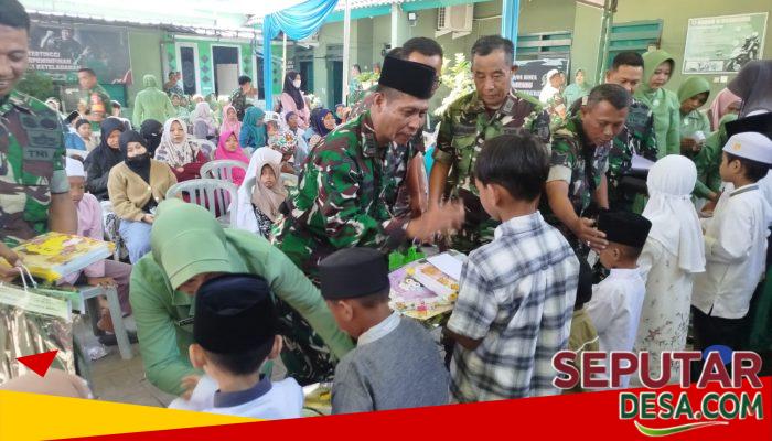 Maknai 1 Muharram 1448 H, Koramil Gadingrejo dan Koramil Kota Pasuruan Santuni 34 Anak Yatim