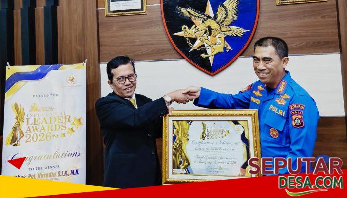 Komitmen Layani Masyarakat dan Jaga Perairan, Kombes Nurodin Terima Influential Leader Awards