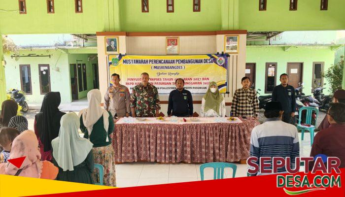 Bangun Desa Lebih Baik, Danramil Hadiri Musrenbangdes Tidu