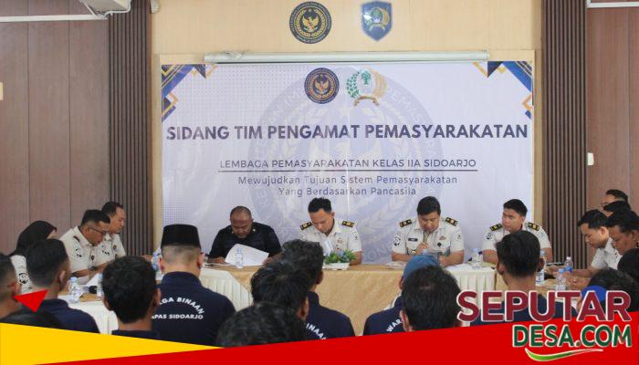 Sidang TPP Lapas Sidoarjo Bahas Program Pembinaan dan Hak Integrasi Warga Binaan