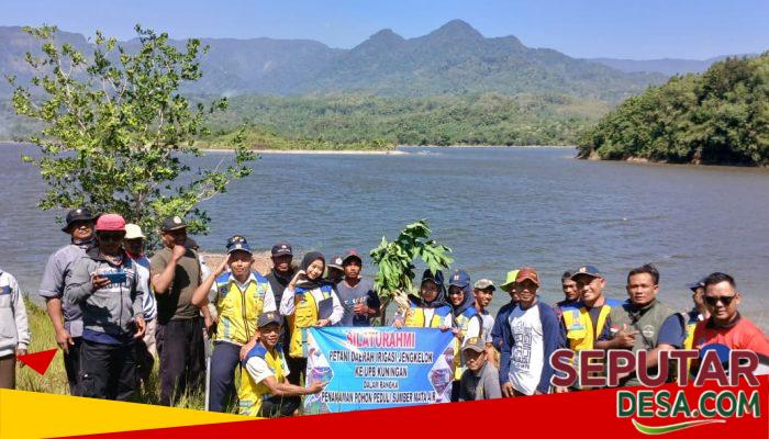 Peduli Kelestarian Sumber Air, GP3A Daerah Irigasi Jengkelok Tanam Pohon Bersama UPB Kuningan