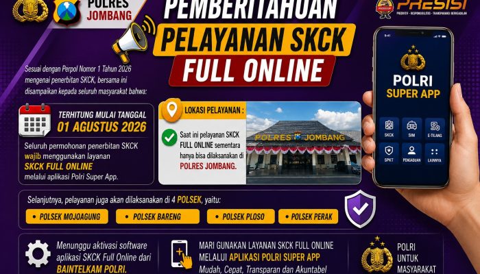 Polres Jombang Melalui Polsek Kesamben Sosialisasikan Layanan SKCK Full Online