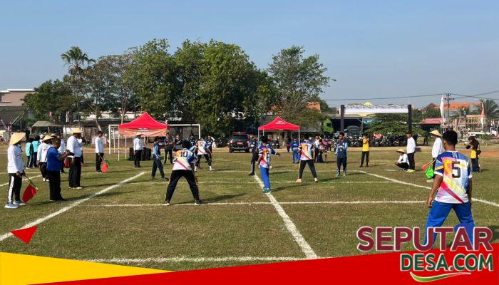 Semarak Lomba Dolanan, Babinsa Pastikan Kegiatan Kondusif