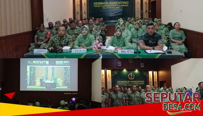 Bangun Keluarga Harmonis, Dandim 0819 Pasuruan Ikuti Parenting Hybrid Kodam V/Brawijaya