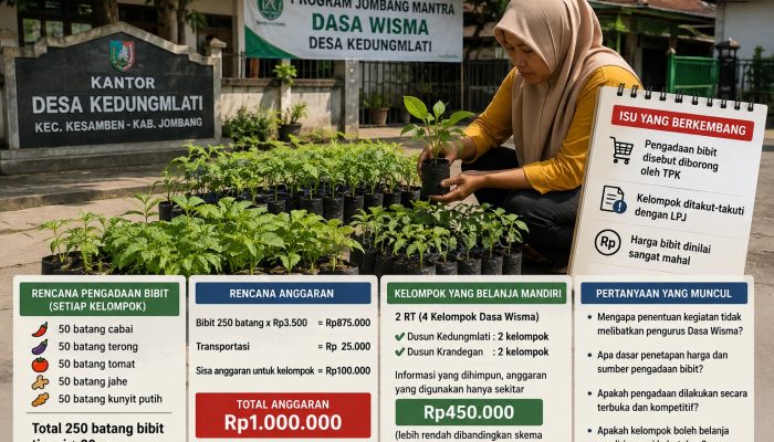 Program Dasa Wisma Desa Kedungmlati Direalisasikan dalam Bentuk Bibit Tanaman, Mekanisme Penentuan Kegiatan dan Harga Bibit Jadi Sorotan