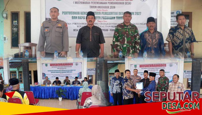 Danramil Winongan Hadiri Musrenbangdes Sruwi, Dorong Pembangunan Desa yang Tepat Sasaran
