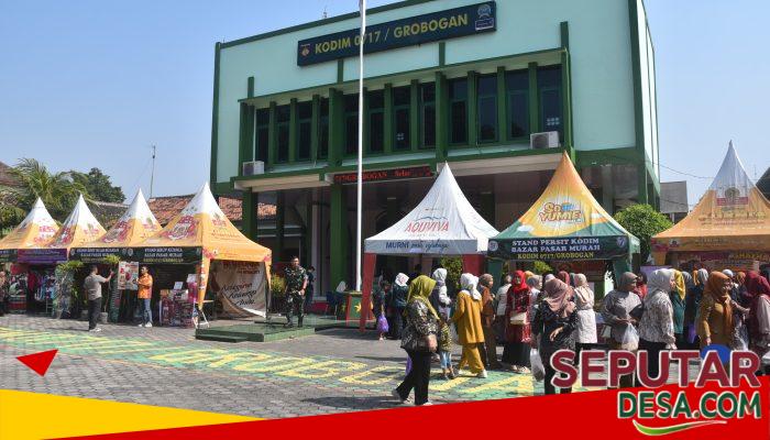 Bazar UMKM dan Pasar Murah Resmi Dibuka, Masyarakat Ramai Datangi Kodim