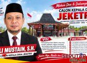 Ali Mustain Kembali Maju di Pilkades Jeketro, Ini Rekam Kinerja dan Visi yang Diusung