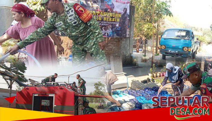 Kodim 0819 Pasuruan Berbagi Air Bersih, Hadirkan Harapan di Tengah Kesulitan Warga Desa Karangjati