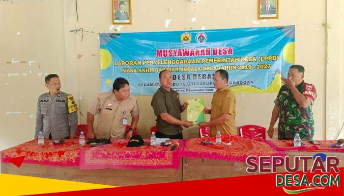 LPPD Akhir Masa Jabatan Kades Rusdi Diterima dalam Musdes Desa Deras