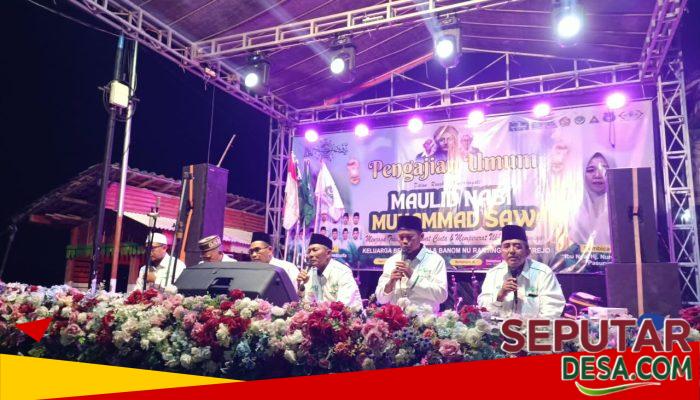 PRNU dan Banom NU Ranting Carangrejo Gelar Pengajian Maulid Nabi, LAZISNU Santuni Dhuafa dan Yatim Piatu
