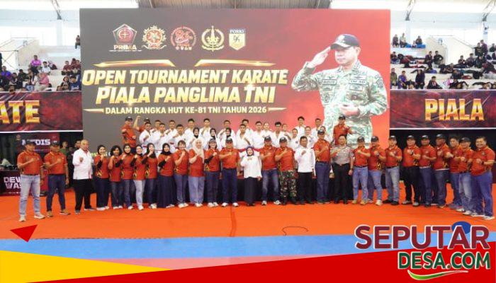 3.050 Karateka dari 152 Kontingen se-Indonesia Bertanding di GOR Ken Arok, Piala Panglima TNI 2026 Resmi Dibuka