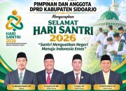 Pimpinan dan Anggota DPRD Kabupaten Sidoarjo Ucapkan Selamat Hari Santri Nasional 2026