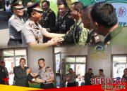 Jajaran Polres Pasuruan Datangi Makodim 0819 Rayakan HUT TNI ke-81