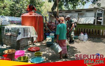 Gerak Cepat Babinsa Pasrepan, Air Bersih Disalurkan kepada Warga Desa Petung