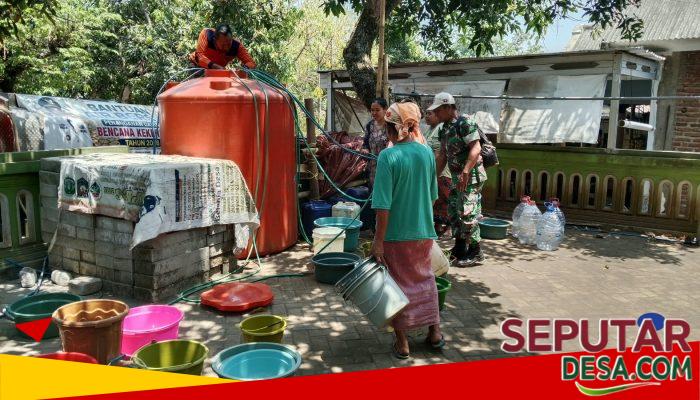 Gerak Cepat Babinsa Pasrepan, Air Bersih Disalurkan kepada Warga Desa Petung