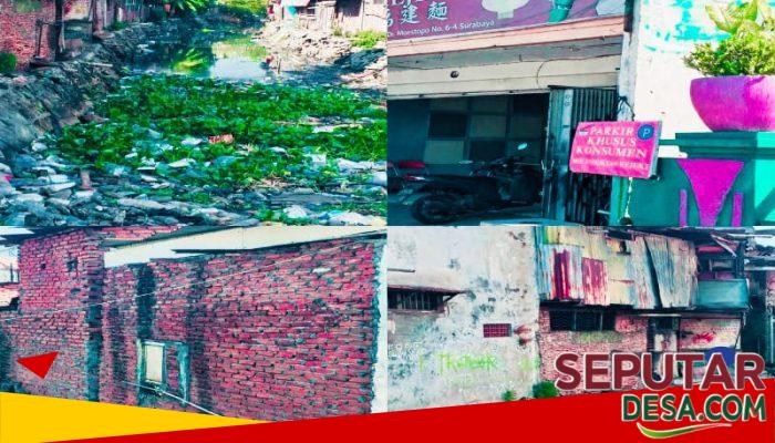 Puluhan Bangunan Liar Penuhi Bantaran Kali Gubeng, Warga Klingsingan dan Gubeng Masjid Keluhkan Banjir