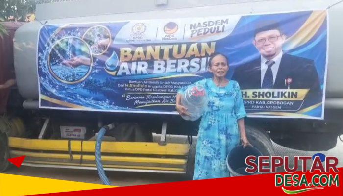 NasDem Peduli, H. Sholikin Salurkan Bantuan Air Bersih untuk Masyarakat Grobogan