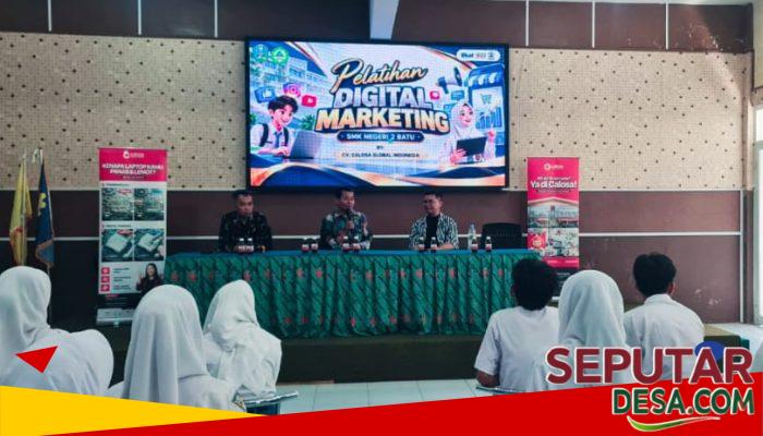 Bekali Siswa Hadapi Pasar Digital, SMKN 2 Batu Gandeng CV Calosa Global Indonesia Gelar Pelatihan Digital Marketing