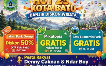 HUT ke-25 Kota Batu, Jatim Park Diskon 50 Persen dan Mikutopia Gratis